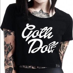 Killstar Goth Doll Crop Tee BNWOT